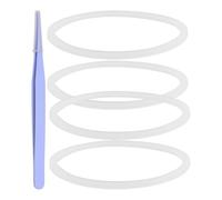 Joint D’étanchéité en Silicone pour Bouteille 16 à 20 Oz, Lot de | Blanc, avec Pince à Épiler, Facile à Retirer, Effet D’étanchéité Renforcé