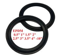 Joint de bande d'étanchéité sanitaire en caoutchouc EPDM, 0.5 "1" 1.5 "2" 2.5 "3" 3.5 "4" -10 ", pour virole dioptrique brassée à domicile EDPM