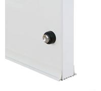 Joint de bas de porte réglable pour porte ou porte - Pour isolation acoustique et protection contre le froid - Blanc