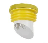 Joint de bride de toilette en plastique silicone double couche pour éviter les fuites, installation facile et joueuse, valve anti-refoulement, forte résistance à l'érosion, convient aux tuyaux en PVC