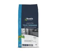 Bostik Joint carrelage fin – Gris – 2-15 mm, poudre, sol et mur hydrofugé – 5 kg