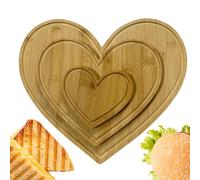 Joint de charcuterie en forme de cœur, planche à découper en forme de cœur | Assiette à gâteau de salade en bois | Nourriture décorative pour servir planche à découper pour la cuisine fête pic