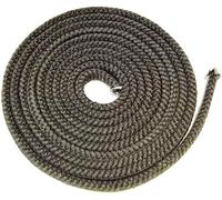 Joint de cheminée 2 m, Ø 10 x 6 mm, joint plat non autocollant pour joint de porte, convient pour différents modèles de cheminée Justus