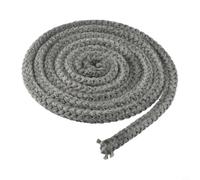 Joint de corde à feu en fibre de verre noir pour joint de porte de poêle à bois, cordon de rechange pour brûleur à bûches, résistant à la chaleur pour chaudière et four, 8 mm ou 12 mm (12 mm x 2 m)