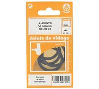 Joint de culot de siphon Gripp - Diamètre Extérieur : 38 mm - Intérieur : 30 mm - Vendu par 4
