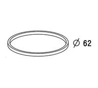 Joint de culot pour siphon, 62 x 58 x 3 mm