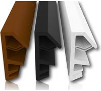 Joint de fenêtre | 4mm largeur de rainure 12mm feuillure | couleur noir | longueur 25m | joint caoutchouc fenêtre bois