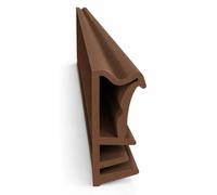 Joint de fenêtre à feuillure d'aile - Largeur de rainure 5 mm / feuillure - 12 mm en TPE - Joint de fenêtre en bois de qualité supérieure (marron, 10 m)