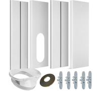 Joint de fenêtre coulissant pour climatiseur portable - Kit d'aération de fenêtre en PVC pour tuyau d'échappement de φ 13 cm