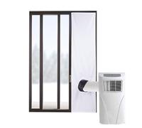 Joint de fenêtre de climatisation en tissu portable imperméable universel | Chiffon de scellement pour climatisation rabattable et inclinable Taille moyenne et grande pour sèche-linge Chambre
