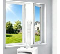 Joint de fenêtre de climatisation mobile - 300 cm - Sans perçage - Couvercle de fenêtre - Résistant à la déchirure - Hot Air Stop - Joint de fenêtre pour climatiseurs mobiles, sèche-linge à évacuation