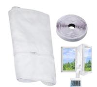 Joint de fenêtre de qualité supérieure pour climatiseur - Bande de tissu avec couche de mousse - Kit de joint de porte - Accessoire de camping-car avec prévention des courants d'air - Réduction du