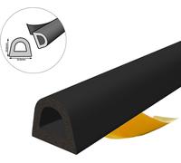 Joint de fenêtre Joint de porte Joint caoutchouc Profilé D EPDM 12×10mm 50m noir autocollant