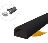 Joint de fenêtre Joint de porte Joint caoutchouc Profilé D EPDM 21×15mm 40m noir autocollant