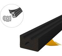 Joint de fenêtre Joint de porte Joint caoutchouc profilé E EPDM 10×6mm 50m noir autocollant