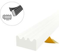 Joint de fenêtre Joint de porte Joint caoutchouc profilé E EPDM 15×8mm 30m blanc autocollant