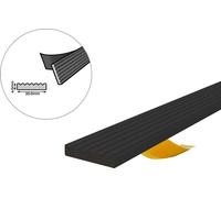 Joint de fenêtre Joint de porte Joint caoutchouc profilé E EPDM 20×4mm 40m noir autocollant