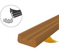 Joint de fenêtre Joint de porte Joint caoutchouc profilé E EPDM 9×4mm 100m brun autocollant