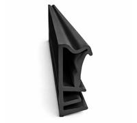 Joint de fenêtre - Largeur de rainure : 5 mm - Pliage : 12 mm - En TPE - Joint de fenêtre en bois de qualité supérieure - Noir - 5 m