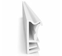 Joint de fenêtre - Largeur de rainure : 5 mm - Pliage : 12 mm - En TPE - Joint de fenêtre en bois de qualité supérieure (blanc 5 m)