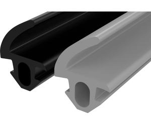 Joint de fenêtre pour fenêtres en PVC et en aluminium | Hauteur : 10,6 mm, largeur de rainure : 5,2 mm | Couleur : noir | Longueur : 10 m | Bande d'étanchéité pour l'extérieur des fenêtres