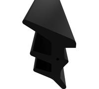 Joint de fenêtre pour systèmes de fenêtres | Couleur noire | Longueur 25 m | Joint de vitrage pour l'extérieur avec fil anti-dilatation pour fenêtres en PVC et en aluminium