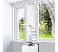 Joint de fenêtre réglable - PZCC - 400 cm - Fixations adhésives - Tissu durable étanche - Pour climatiseurs mobiles