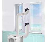 Joint de fenêtre universel pour climatiseur portable, banc de fenêtre AC, kit de joints de fenêtre, kit d'aération de fenêtre avec ULrétractable 3 Meters Long