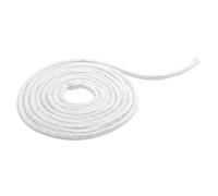 Joint de four 6 mm x 10 m en fibre céramique Ruban d'étanchéité haute température jusqu'à 1000 °C joint de porte découpable pour la réparation de fours Ruban isolant blanc pour la réparation