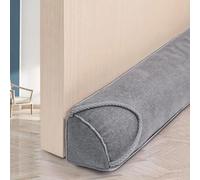 Joint De Porte 92 Cm Gris, Stop-Vent Isolant Thermique Acoustique, Profil Triangulaire, Coton Polyester, Billes De Verre, Pour Multicolore