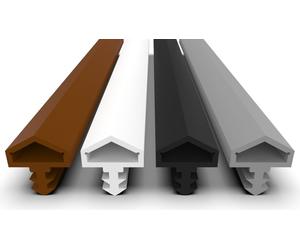 Joint de porte avec fil anti-dilatation - Largeur de rainure : 4 mm - Profondeur de rainure : 7 mm - Feuillure : 12 mm | Couleur : noir | Longueur : 25 m