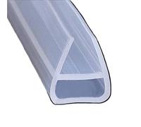 Joint de porte de douche, Bande d'étanchéité for écran de douche, en forme U, incurvée et plate, 5m, caoutchouc for verre 6 à 8mm(8mm)