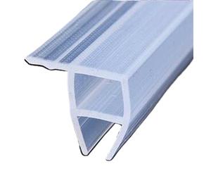 Joint de porte de douche, Bande d'étanchéité for pare-douche 5m Silicone H/F/U/forme d'angle Transparent for verre 6-12mm(Corner Type,12mm)