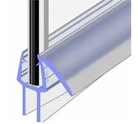Joint de porte de douche, Bande d'étanchéité transparente for écran de douche, 2 pièces, bande en caoutchouc Transparent 6 à 12mm(A 2pcs X50cm,12mm)