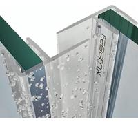 Joint de porte de douche - bande PVC pour verre de 5-8mm - 2x100cm