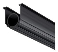 Joint de porte de garage - DUOKU - JN-10FT - Caoutchouc noir - Forme U + joint torique - 3 m (10 ft)