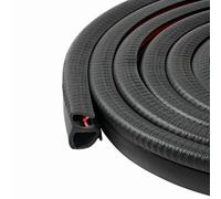 Joint de porte en caoutchouc avec bourrelet horizontal Hauteur de bourrelet 16 mm x écart 1 à 3,5 mm x hauteur du U 13,6 mm