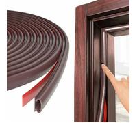 Joint de porte et fenêtre,6m/236inch Marron Forme D Joint Porte Fenetre Isolation Phonique Remplacement pour un écart de 2.5-6mm