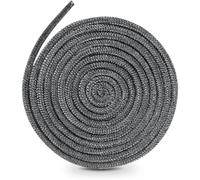 Joint de Porte Four, 12mm X 4m, Joint Tressé pour Insert et Poêle, Joint de Cheminée Porte de Poêle Cordon, Joints en Fibre de Verre, pour les Cheminées, les Cuisinières