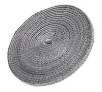 Joint de Porte Poêle à Bois 4m Fibre de Verre Noir Adhésif | Corde Plate Tressée Découpable, Pose Rapide, Étanchéité Fiable la Déformation pour Cheminées, Fours Industriels et Chaudières