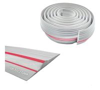 Joint de seuil de porte de garage 3M, Joint de Seuil Universelle, Joint de porte de garage Seuil d'étanchéité en caoutchouc pour les bas de porte basulante ou standard (Gris, 80mmx14mmx3m)