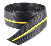 Joint de sol pour porte de garage, 3 mètres, en caoutchouc EPDM, noir/jaune