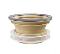 Joint de toilette, bride en silicone PP de 100 à 110 mm avec triple protection contre les odeurs, anneau de connexion anti-fuite pour un ajustement sûr des égouts