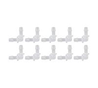 Joint de tuyau coudé à 90 degrés en forme de L, raccord en plastique de diamètre égal de 4,8 mm Pe pour pompe, tubes en silicone, utilisation en laboratoire de boissons (7.9mm)