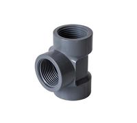 Joint de tuyau rapide Adaptateur de filetage femelle en PVC, raccord d'extrémité tuyau 1/2"-1", raccords gris for conduite d'eau plomberie, 20 pièces(Black,3/4 inch)