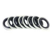 Joint de vidange à boulons remplaçables M12/M14, raccord de vidange universel à centrage automatique, joint de vidange galvanisé, joint métallique, accessoires automobiles(M12,50PCS)
