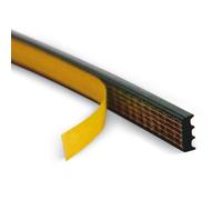 Joint de vitrage en caoutchouc alvéolaire brun - 3 x 15 mm - 100 m KISO