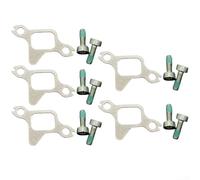 Joint d'échappement avec vis 1137 149 0601 pour tronçonneuse MS194T MS193T MS192T MS192TC Pièce de rechange Efficacité d'étanchéité Résistant à la chaleur Matériau robuste Kit 3 pièces (5 ensembles)