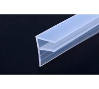Joint d'étanchéité de porte de douche en verre de 3 m, sans cadre, résistant aux intempéries, en caoutchouc de silicone pour verre de 6 mm, transparent (6 mm), type F)