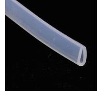 Joint d'étanchéité en caoutchouc silicone profilé en U de 80 pouces - Bordure flexible for portes de douche et panneaux de verre(5x12mm)